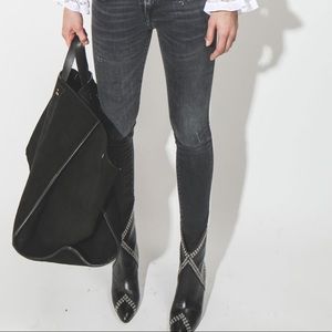 R13 Kate Skinny Grey Orion Jeans
